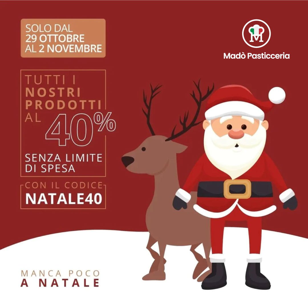 Sette settimane a Natale: tutta la nostra vetrina digitale al 40% di sconto - Madò Creme