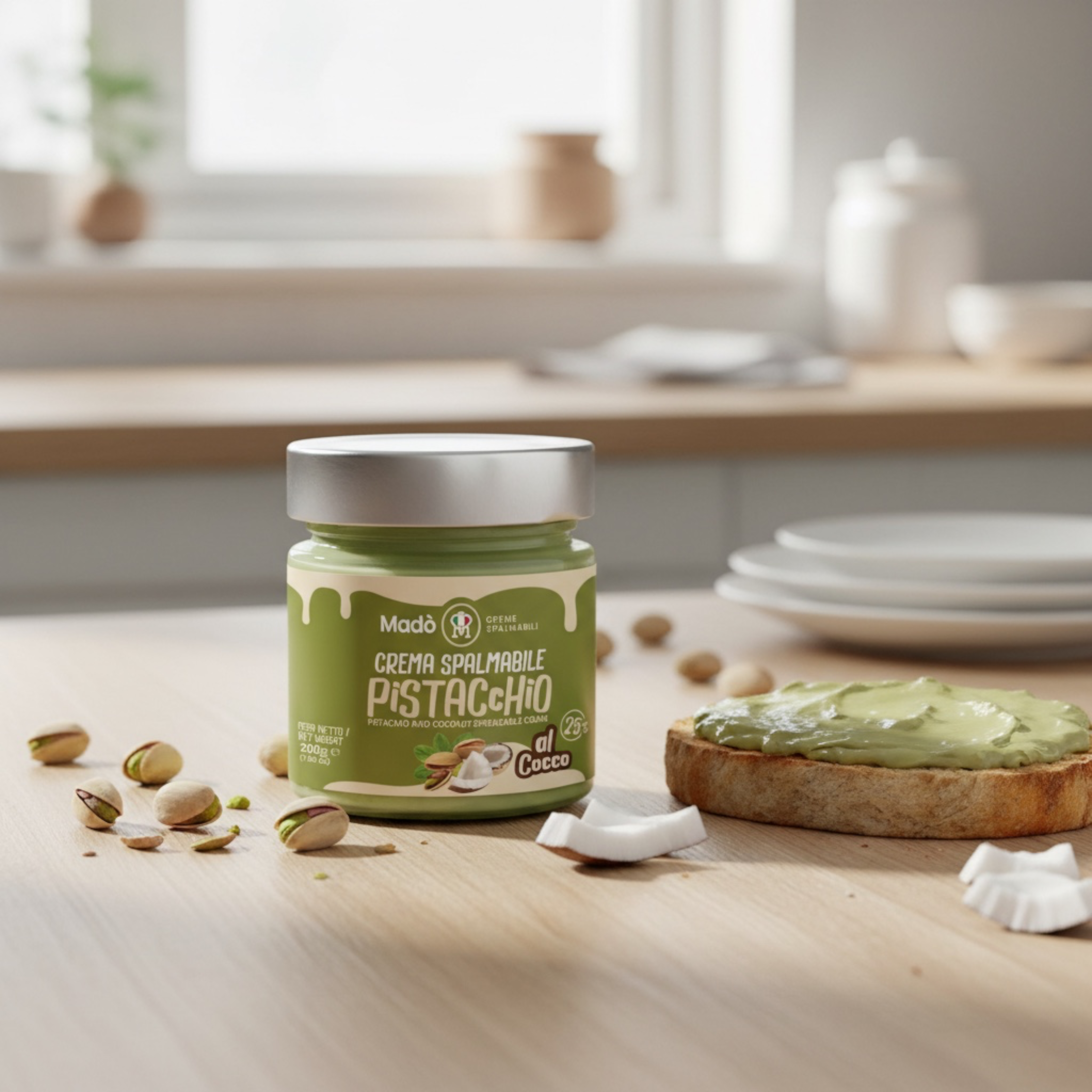 Crema spalmabile "Pistacchiello Al Cocco 25%"