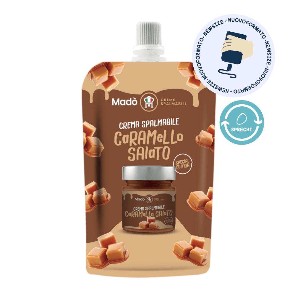 Crema Spalmabile al Caramello Salato – Doypack