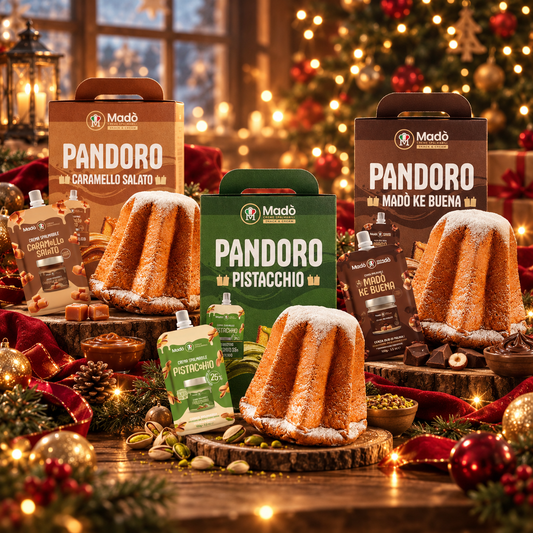 Bundle 3 Pandori Madò – Pistacchio, Caramello Salato e Madò Ke Buena - Madò Creme Spalmabili