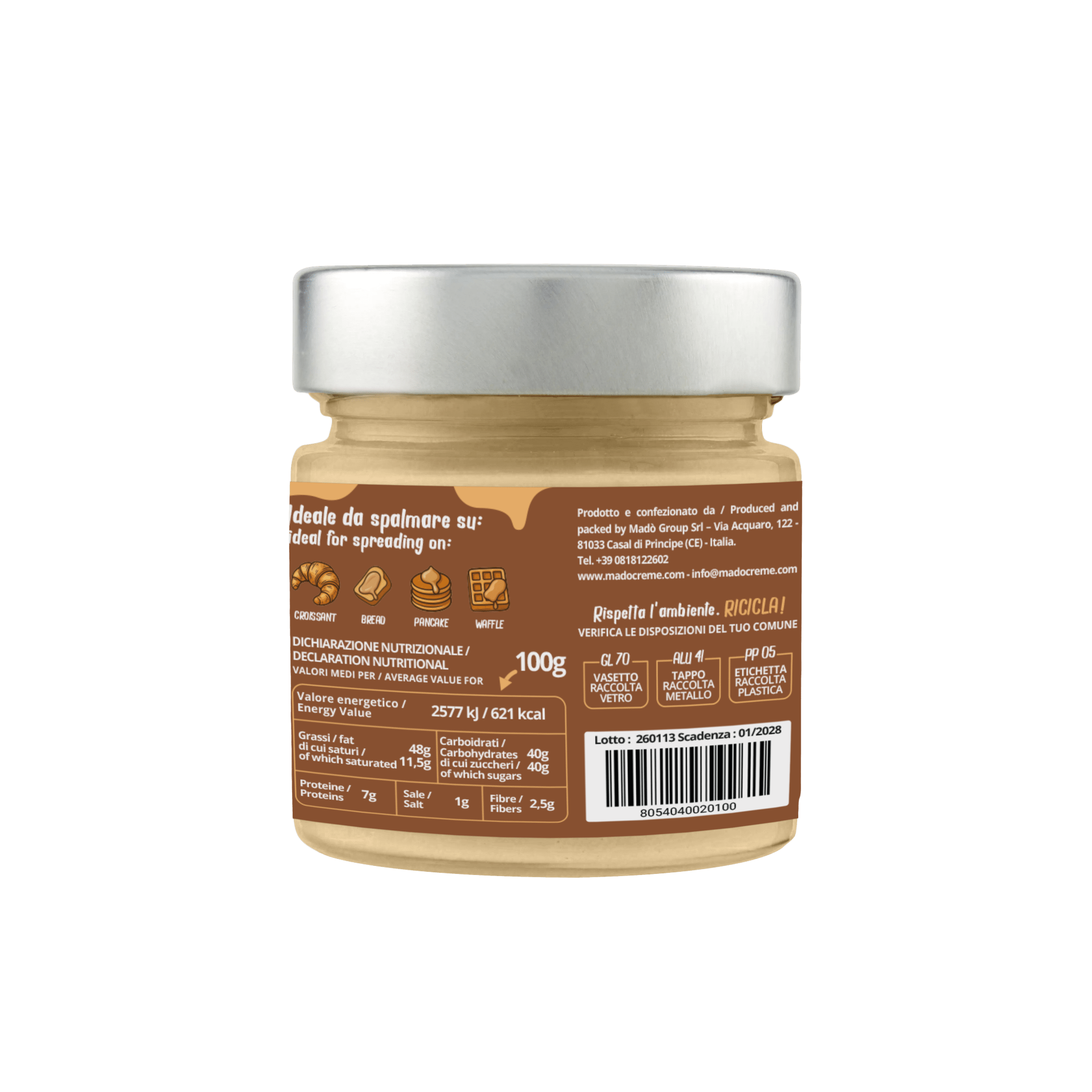 Crema spalmabile "Babà Napoletano" - Madò Creme