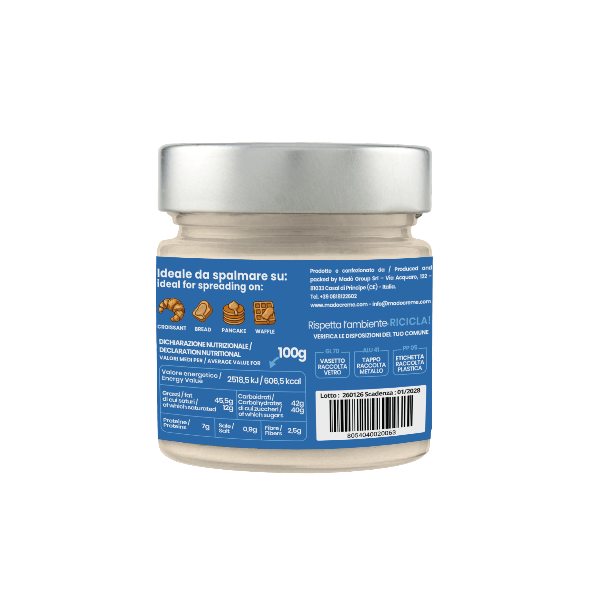 Crema spalmabile "Cookies" - Madò Creme