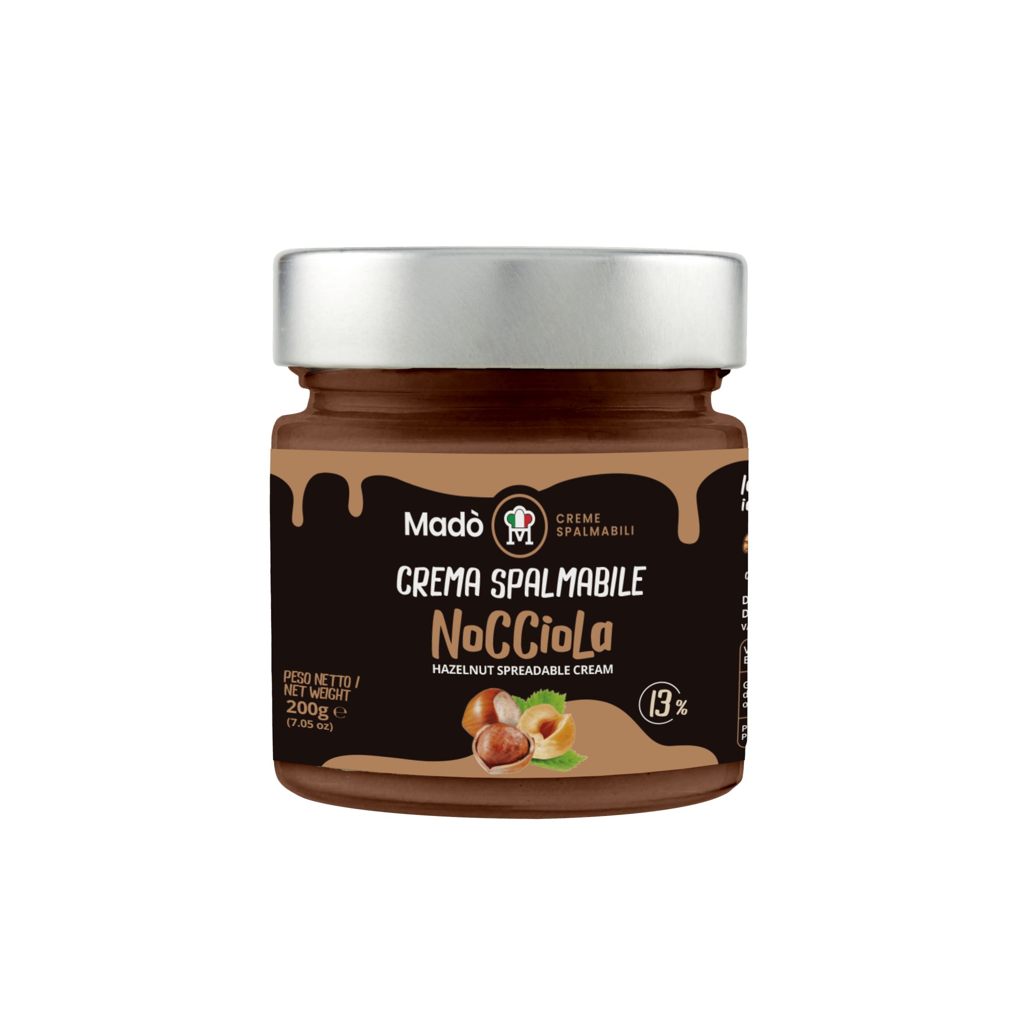 Crema spalmabile di Nocciole 13% - Madò Creme