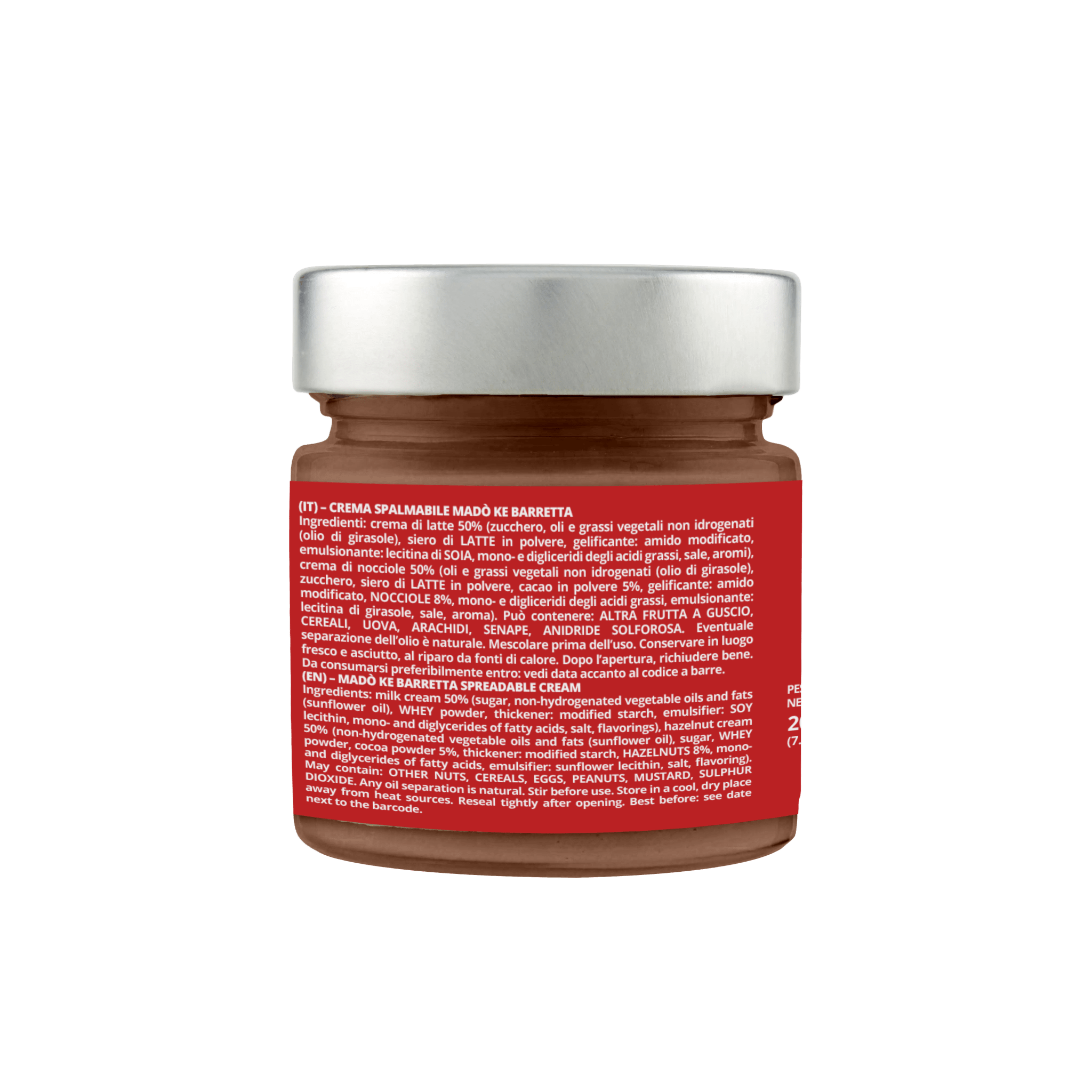 Crema spalmabile "Mado Ke Barretta" 200GR - Madò Creme