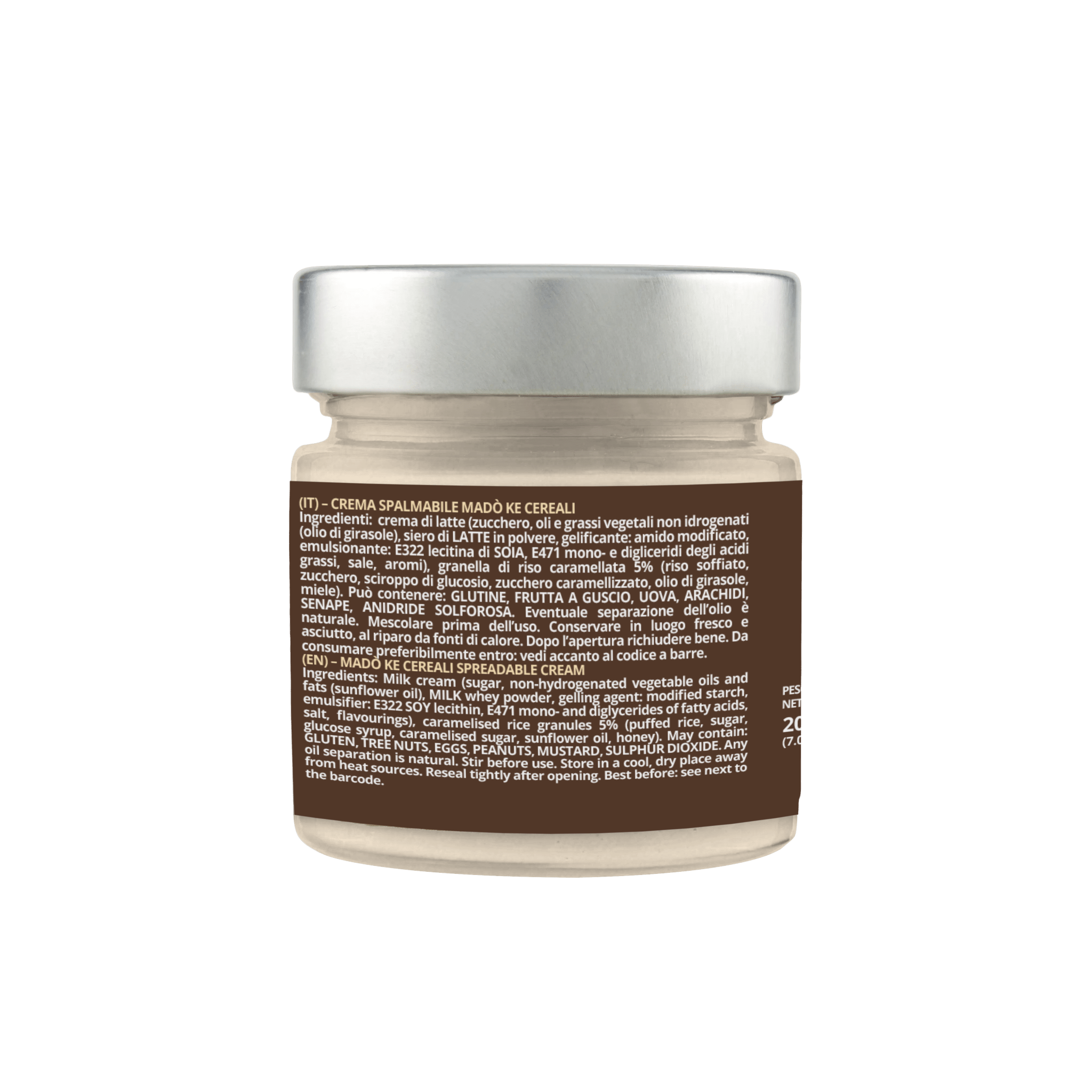 Crema spalmabile "Madò Ke Cereali" 200GR - Madò Creme