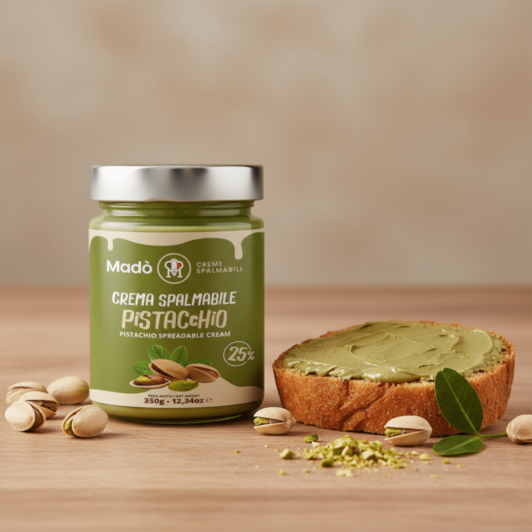 Crema spalmabile "Pistacchiello 25%" - Madò Creme
