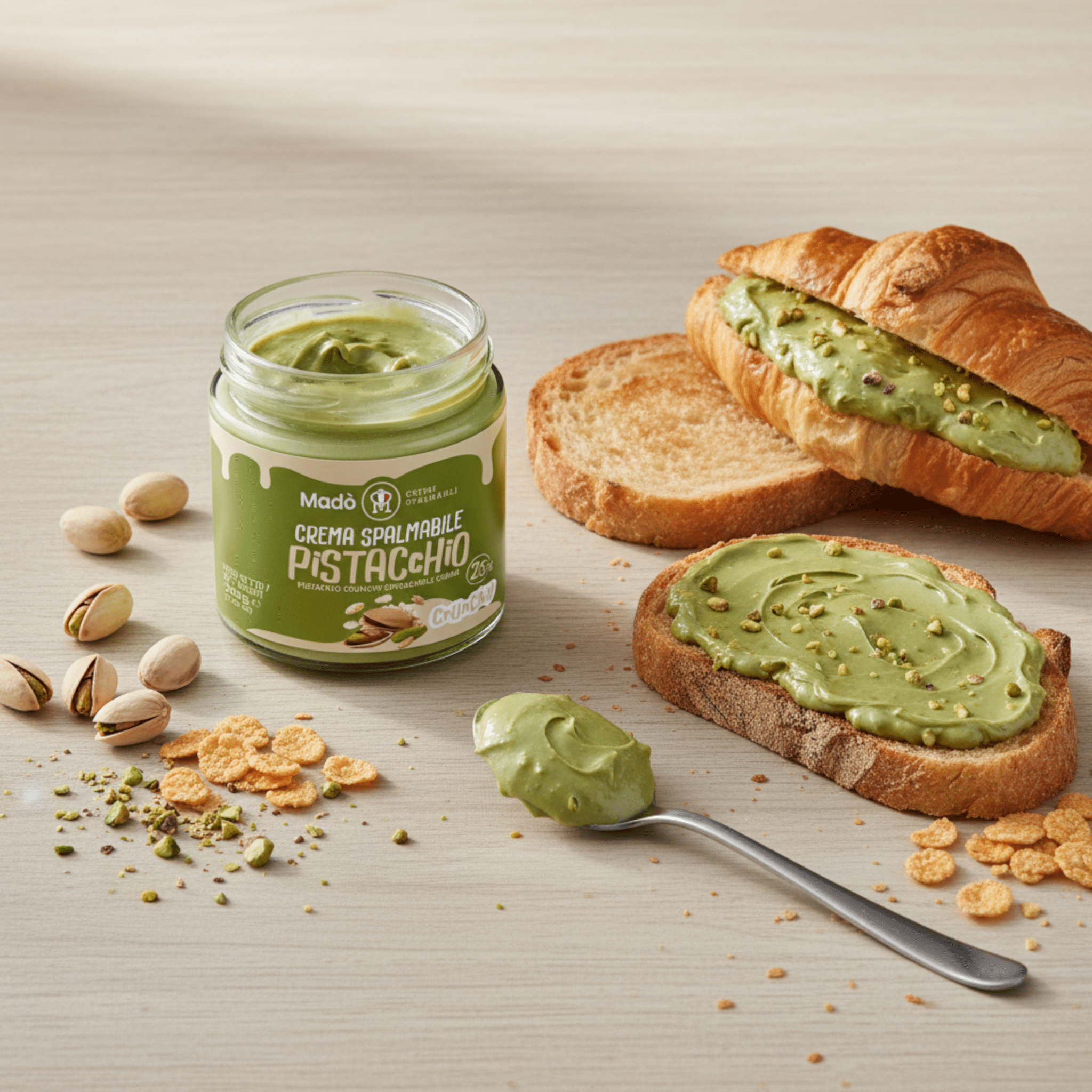 Crema spalmabile "Pistacchiello Crunchy 25%" - Madò Creme