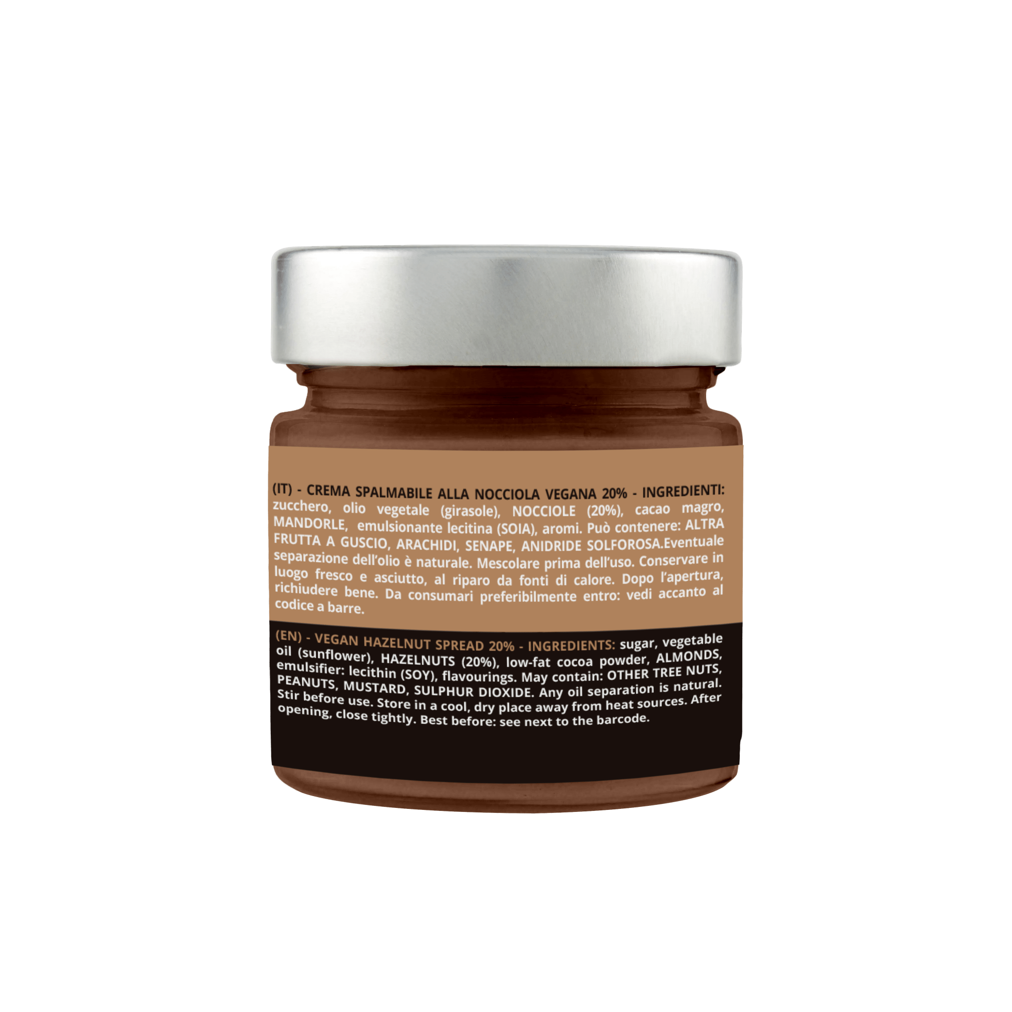 Crema spalmabile Vegana di Nocciole 20% - Madò Creme