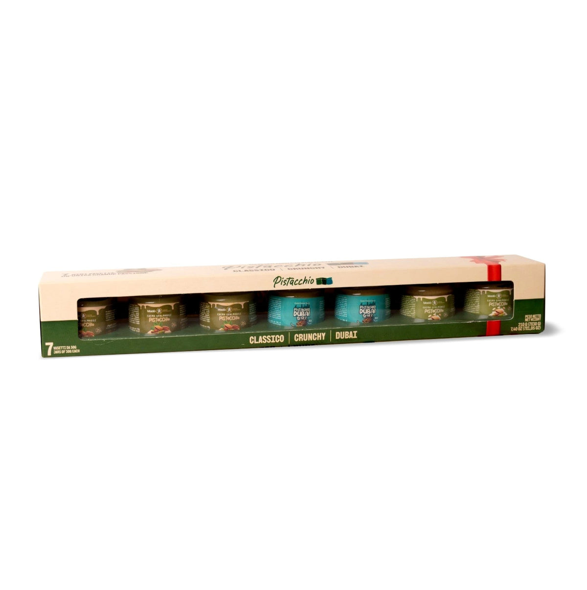 Kit da 7 "Pistacchio" - 7 mini vasetti da 30g - Madò Creme