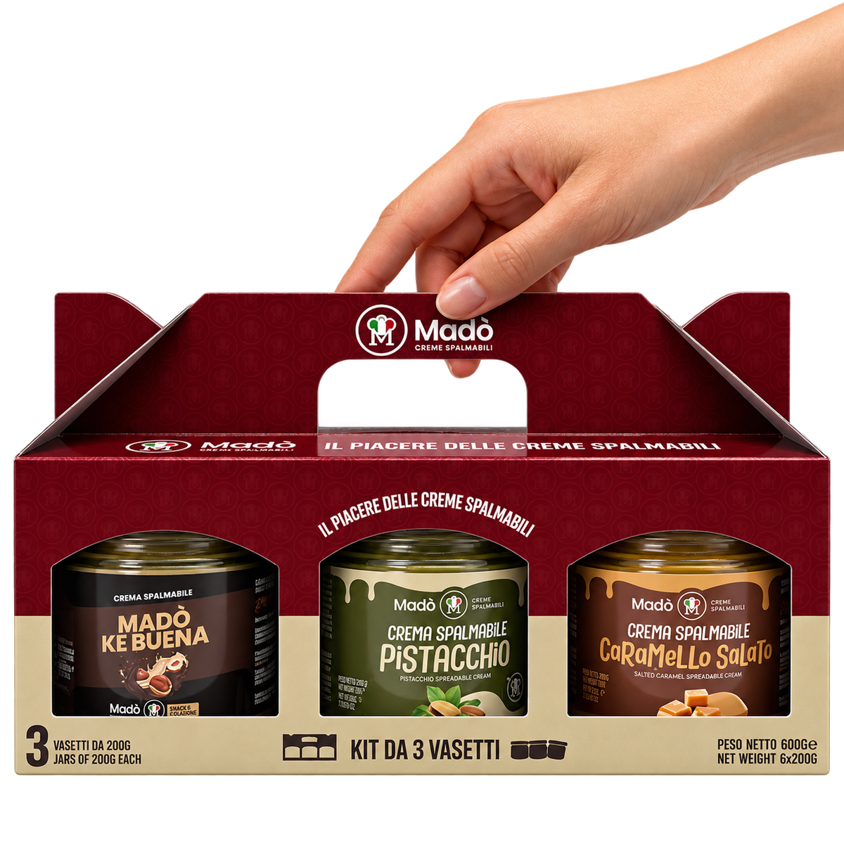 Kit Best Seller Madò – Ke Buena + Caramello Salato + Pistacchio 25%