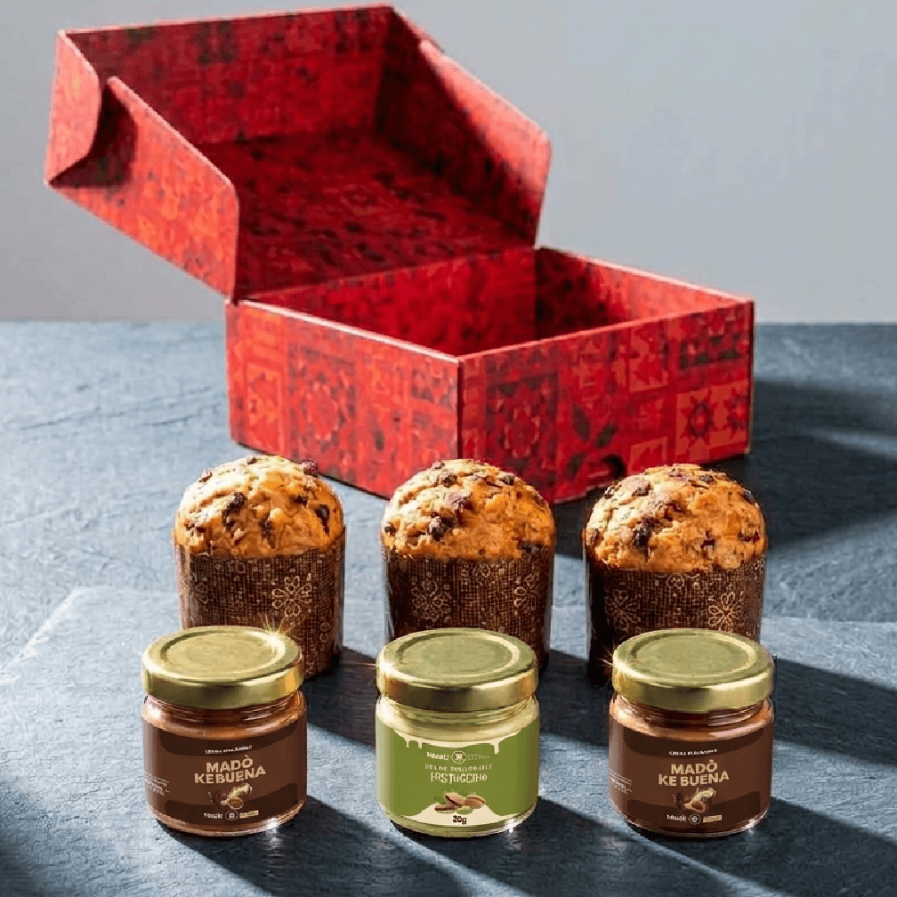 Box Panettoncini Madò – 3 Panettoncini con 3 Creme Spalmabili - Madò Creme