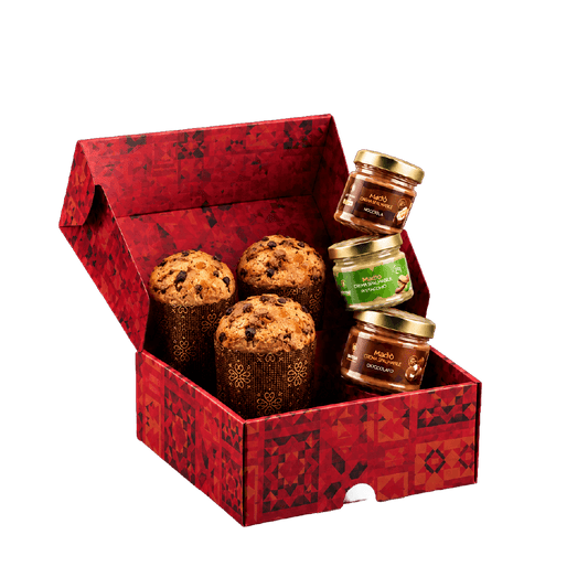 Box Panettoncini Madò – 3 Panettoncini con 3 Creme Spalmabili - Madò Creme