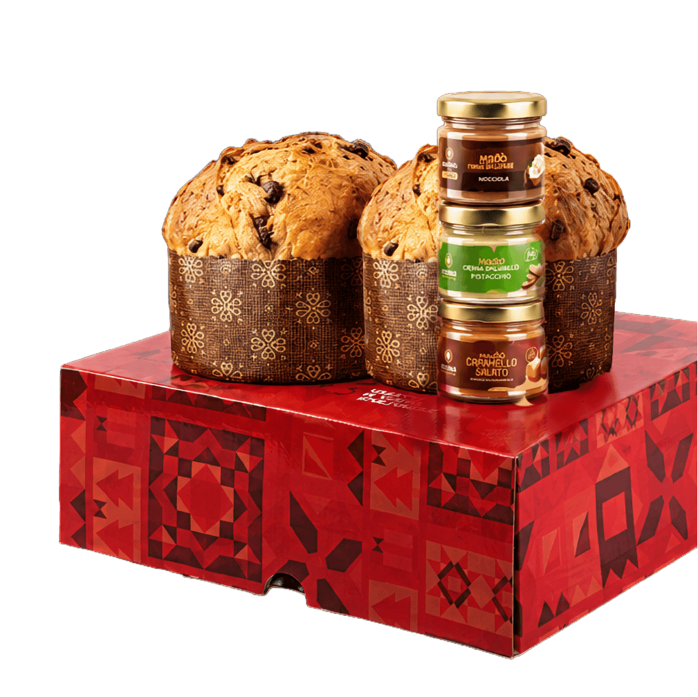 Box Panettoncini Madò – 3 Panettoncini con 3 Creme Spalmabili - Madò Creme