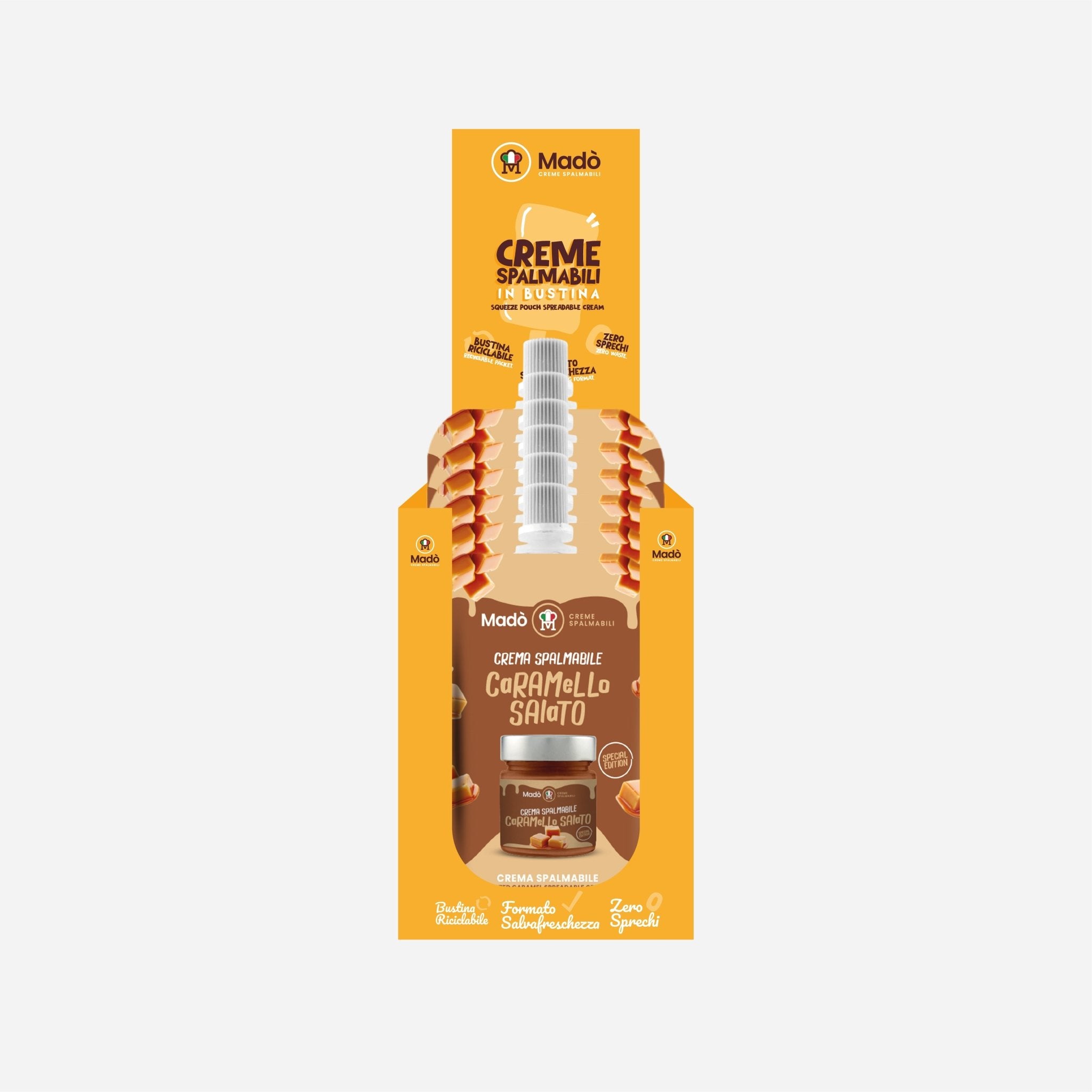 Bustina al gusto di Caramello salato 100gr - Madò Creme