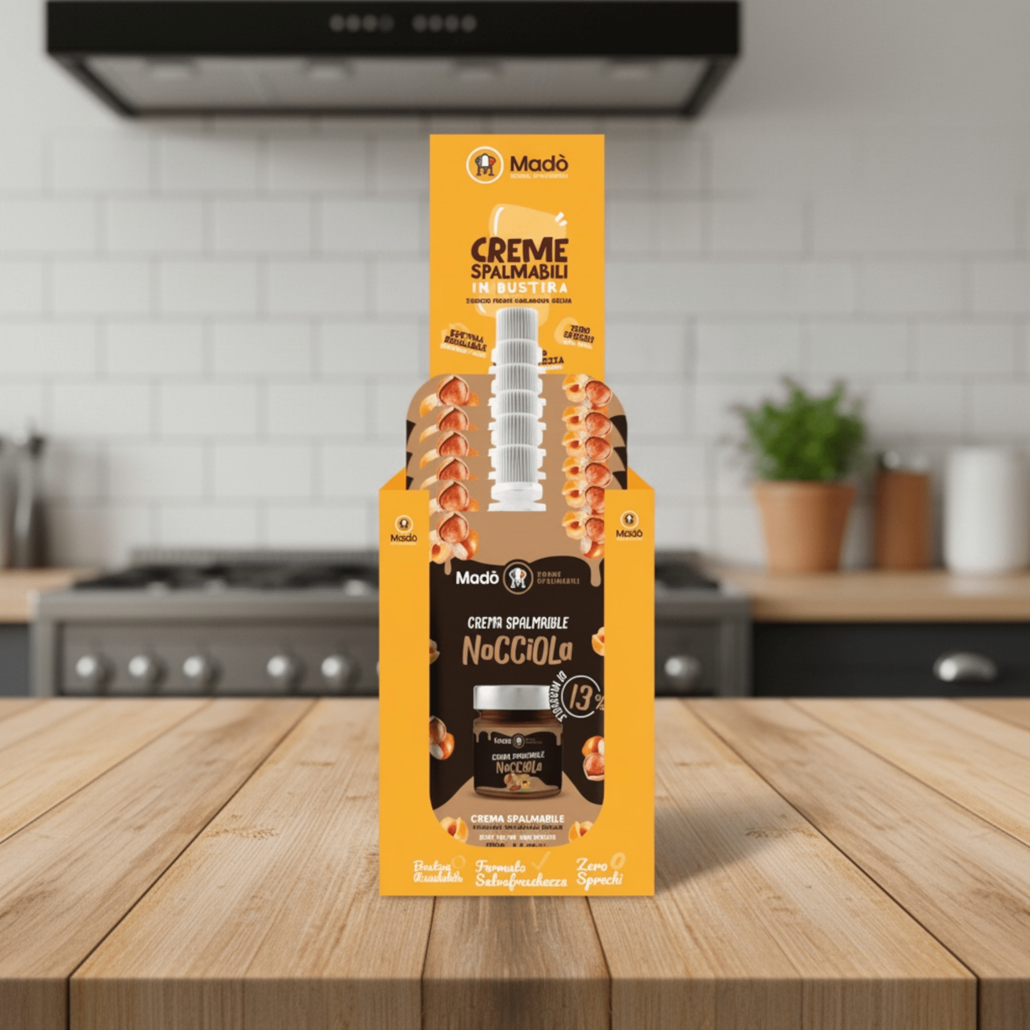 Bustina al gusto di Nocciola 13% 100g - Madò Creme