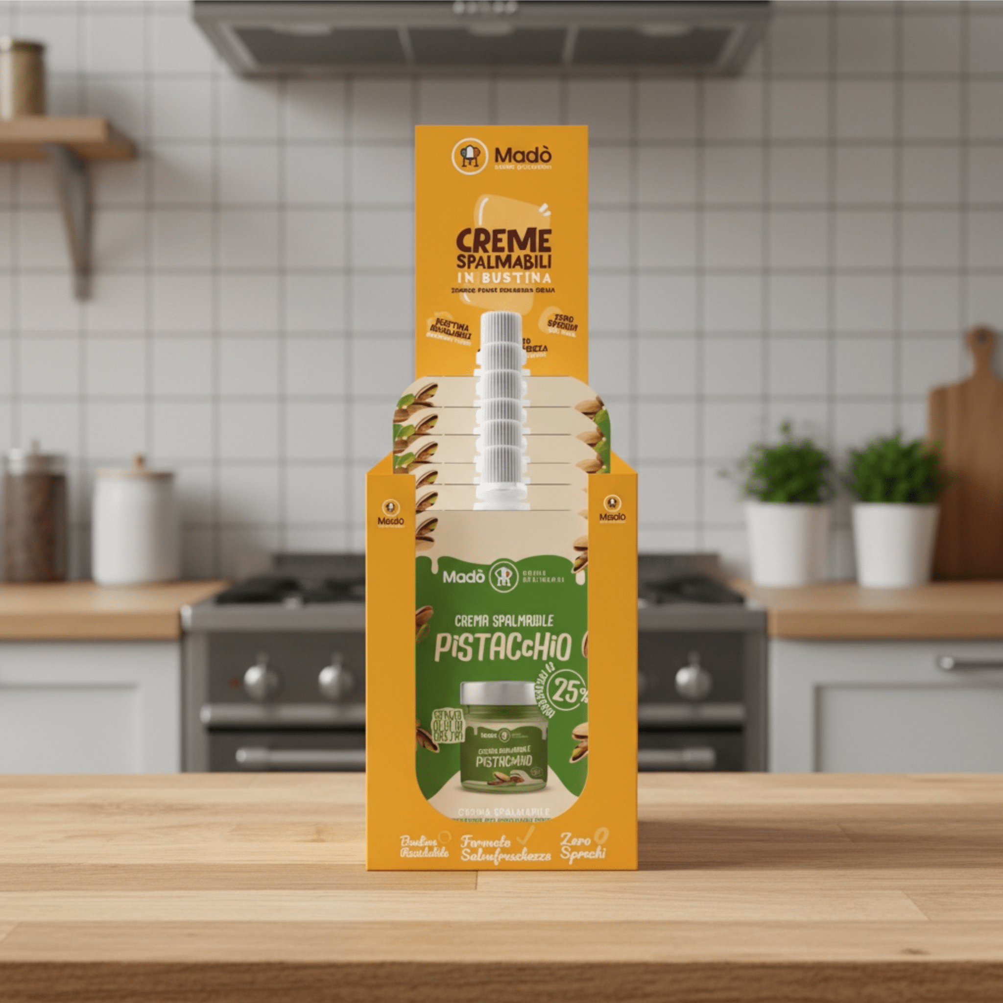 Bustina al gusto di Pistacchio 25% 100g - Madò Creme
