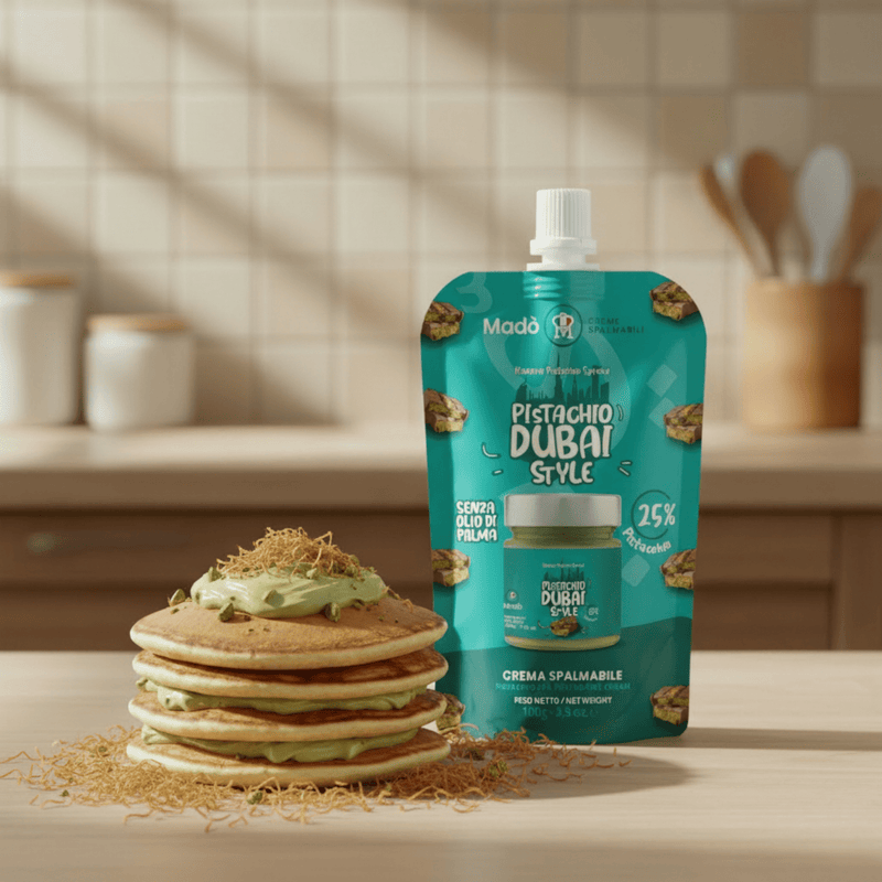 Bustina al gusto di Pistacchio Dubai 25% 100gr - Madò Creme