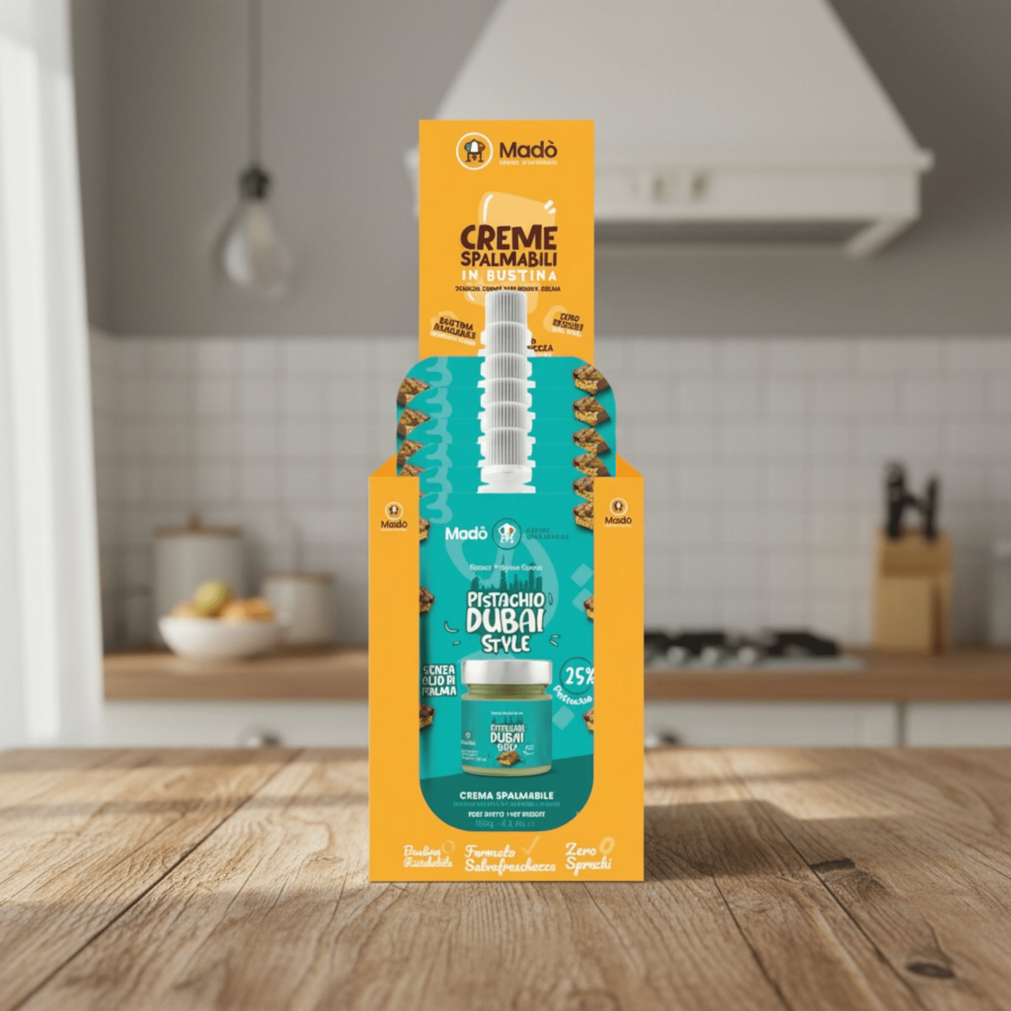 Bustina al gusto di Pistacchio Dubai 25% 100gr - Madò Creme
