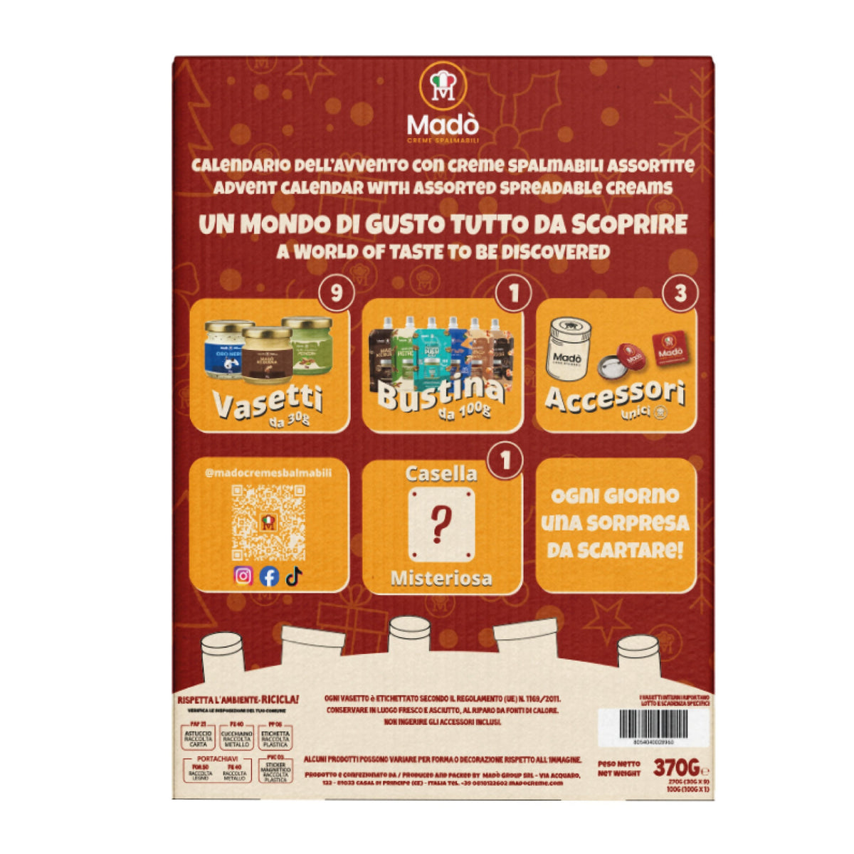 Calendario dell’Avvento Madò – 12 Sorprese da Scoprire - Madò Creme