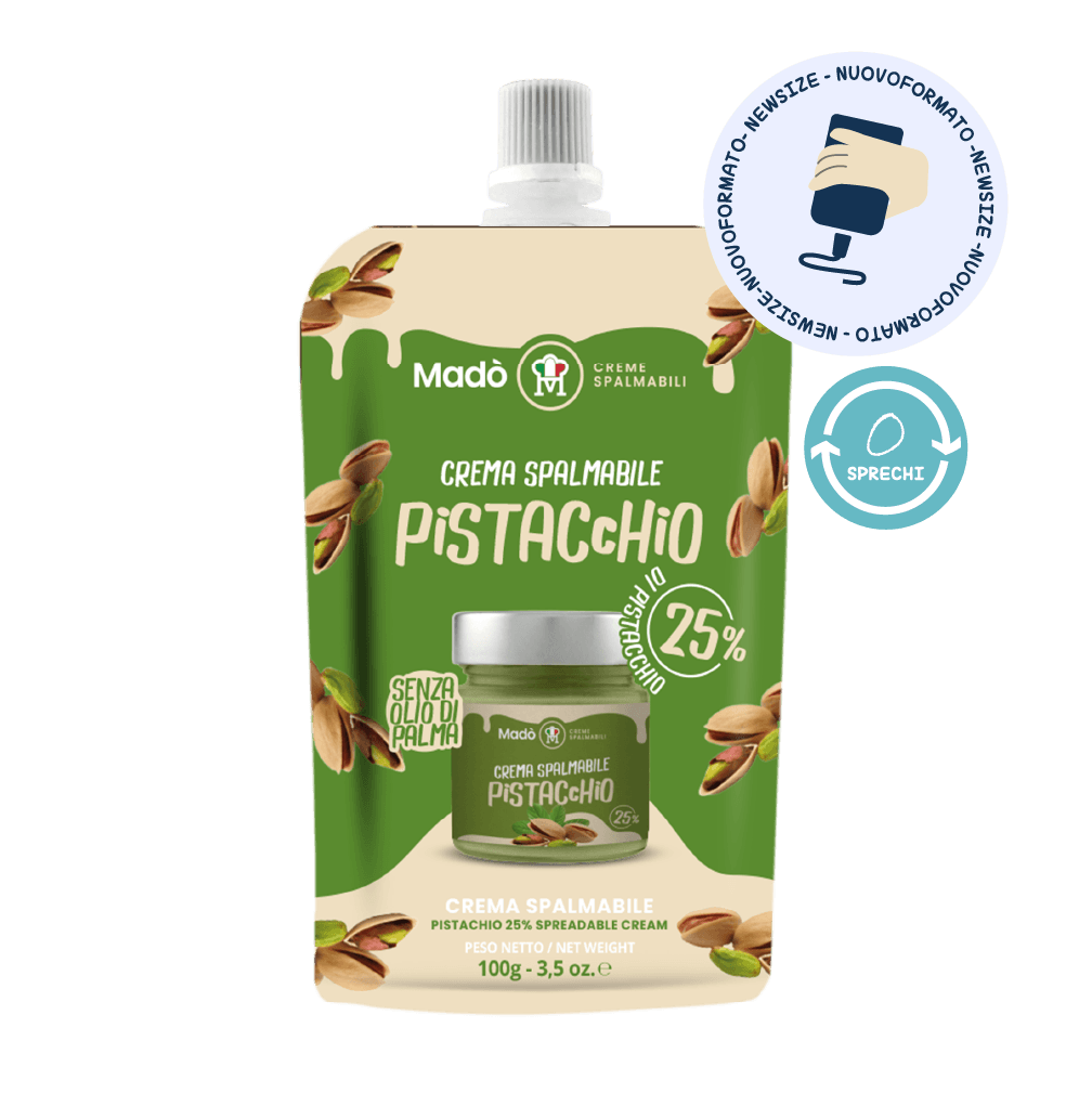 Crema Spalmabile al Pistacchio 25% – Doypack - Madò Creme