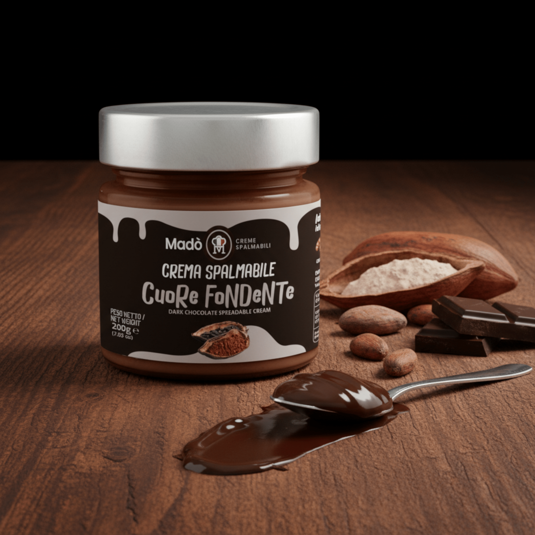 Crema spalmabile "Cuore Fondente" - Madò Creme