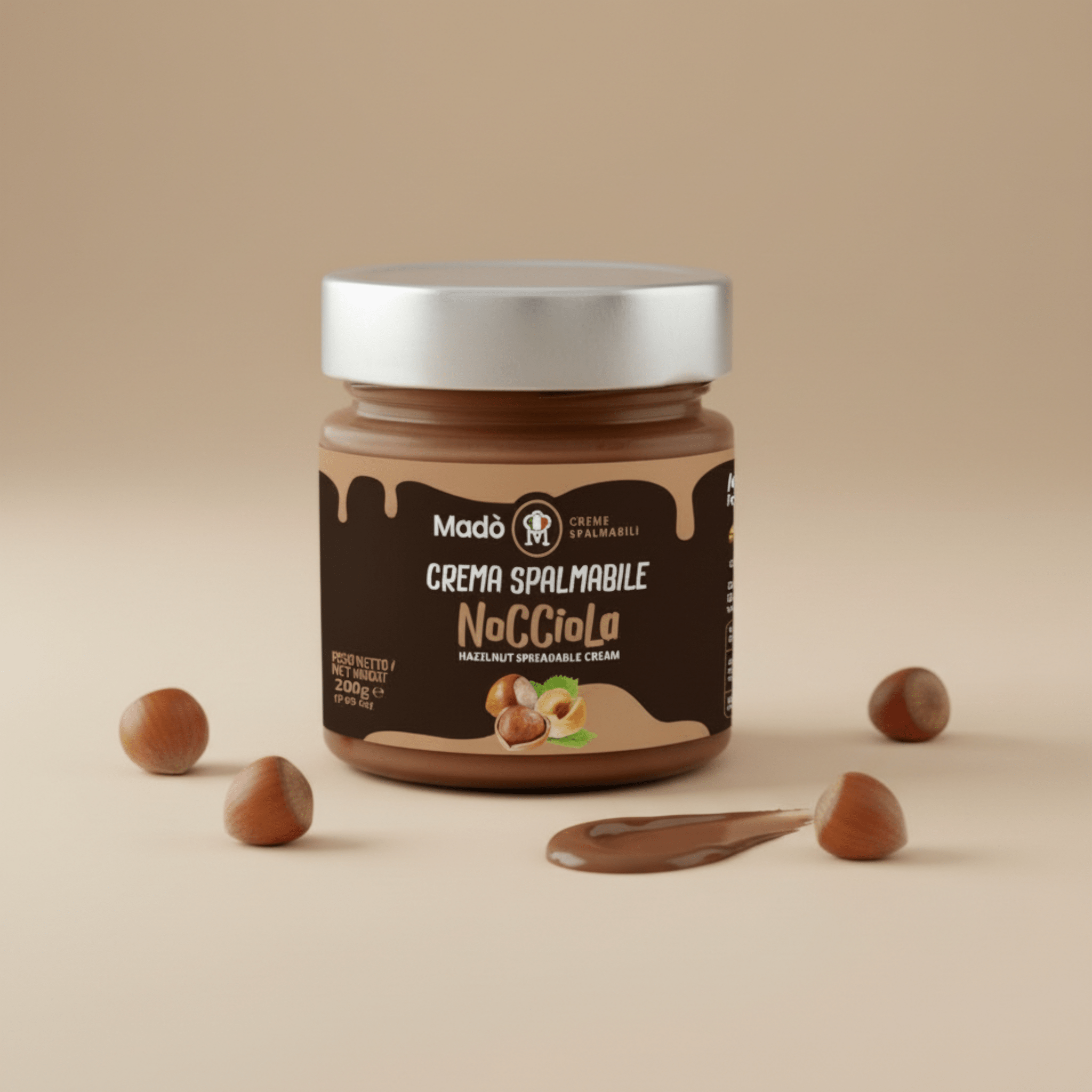 Crema spalmabile di Nocciole 13% - Madò Creme