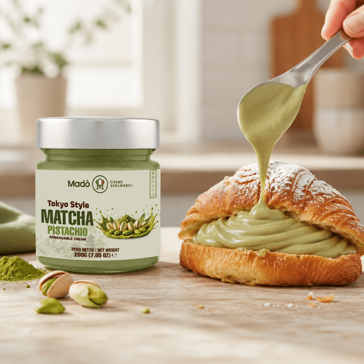 Crema spalmabile "Matcha Pistacchio 25%" - Madò Creme