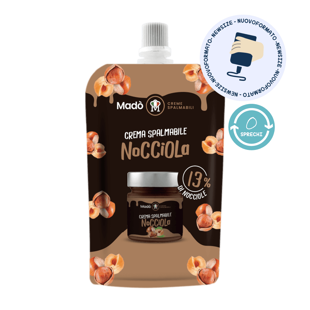 Crema Spalmabile Nocciola 13% – Doypack - Madò Creme