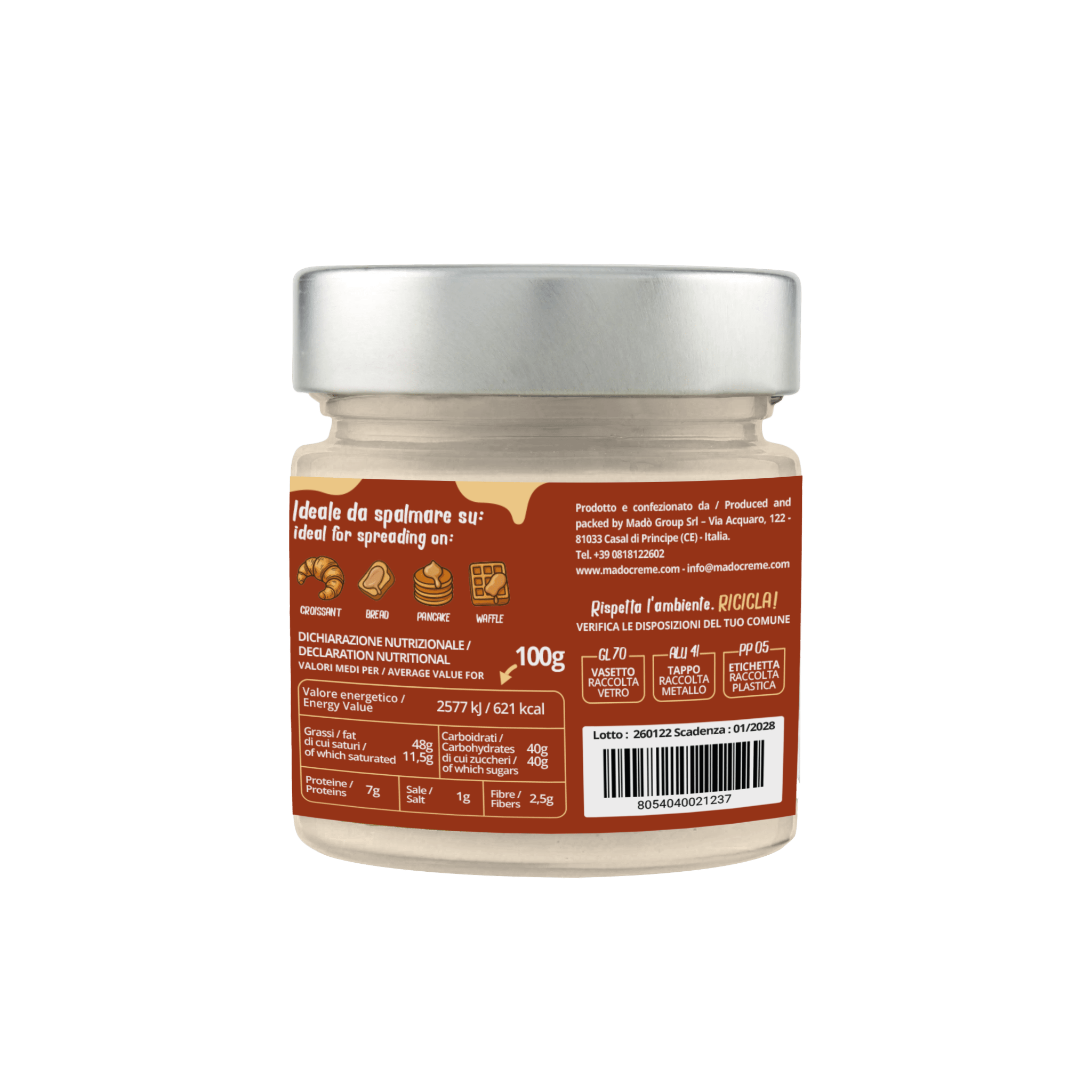 Crema spalmabile "Pastiera Napoletana" - Madò Creme