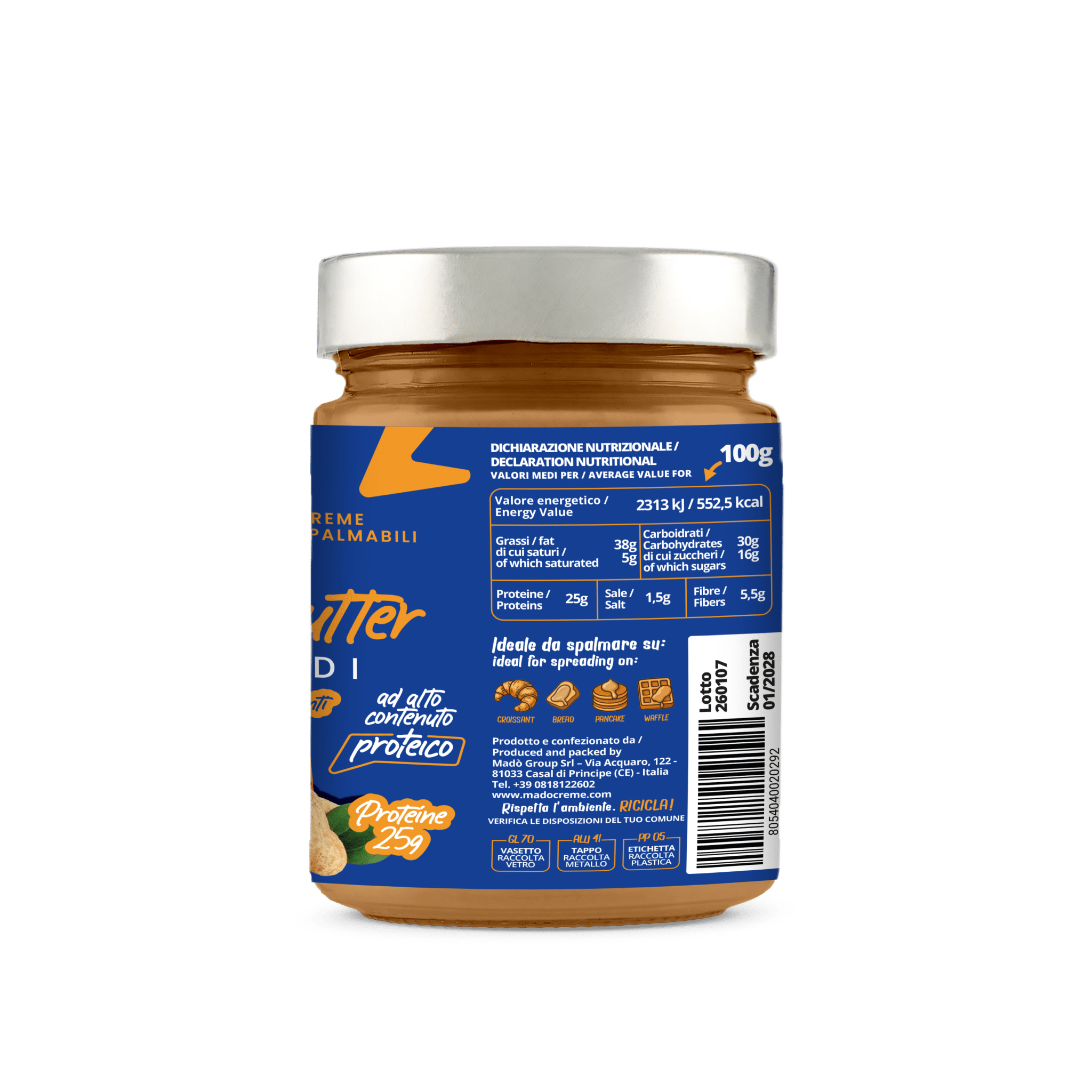 Crema Spalmabile "Peanut Butter" - Madò Creme