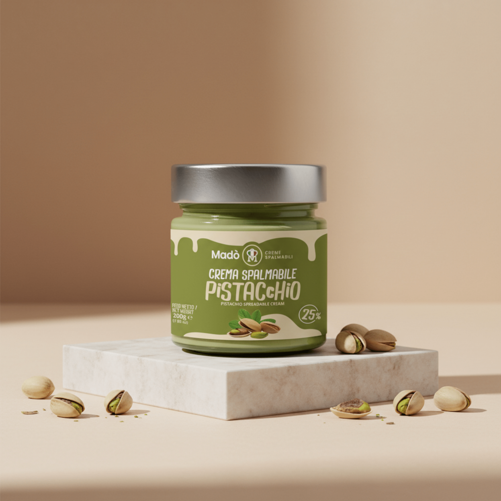 Crema spalmabile "Pistacchiello 25%" - Madò Creme