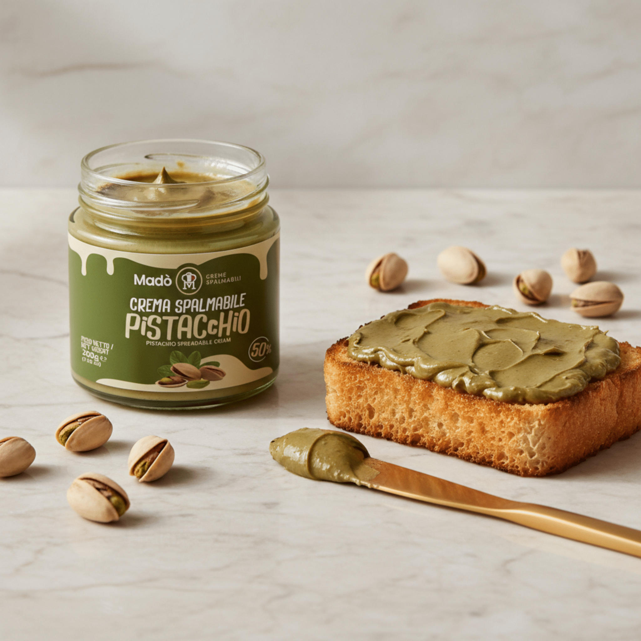 Crema spalmabile "Pistacchiello 50%" - Madò Creme