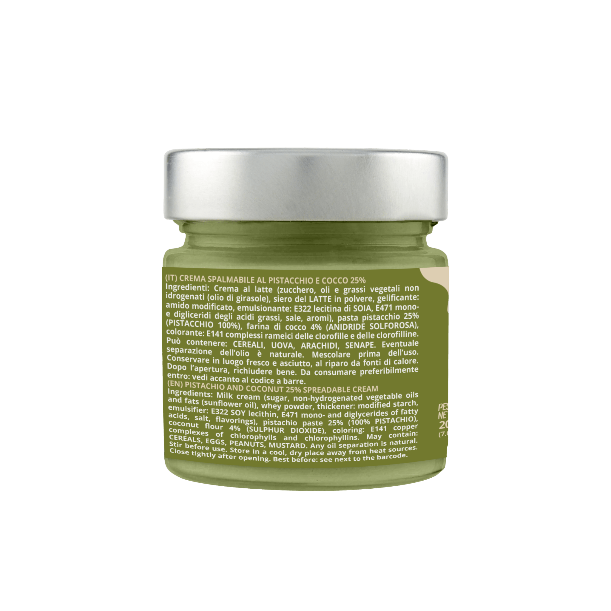 Crema spalmabile "Pistacchiello Al Cocco 25%" - Madò Creme