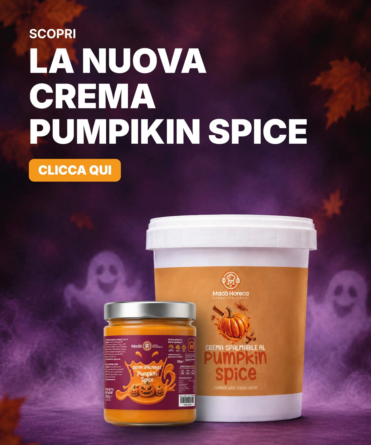 Crema Spalmabile Pumpkin Spice – Edizione Halloween 200 g - Madò Creme