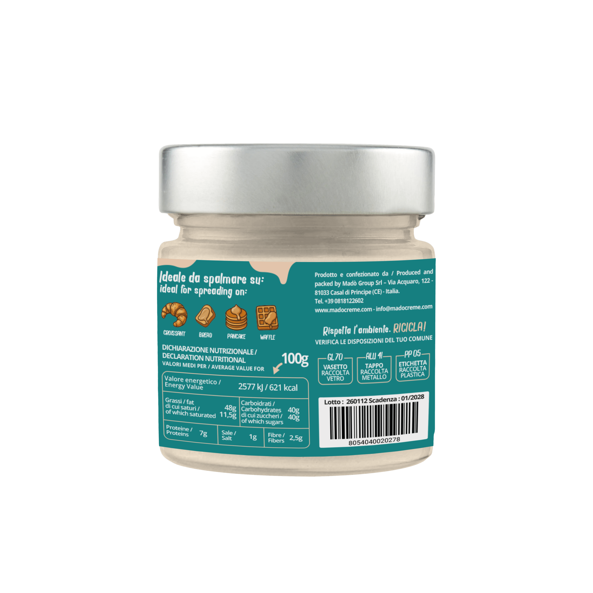 Crema spalmabile "Ricotta e Pera" - Madò Creme