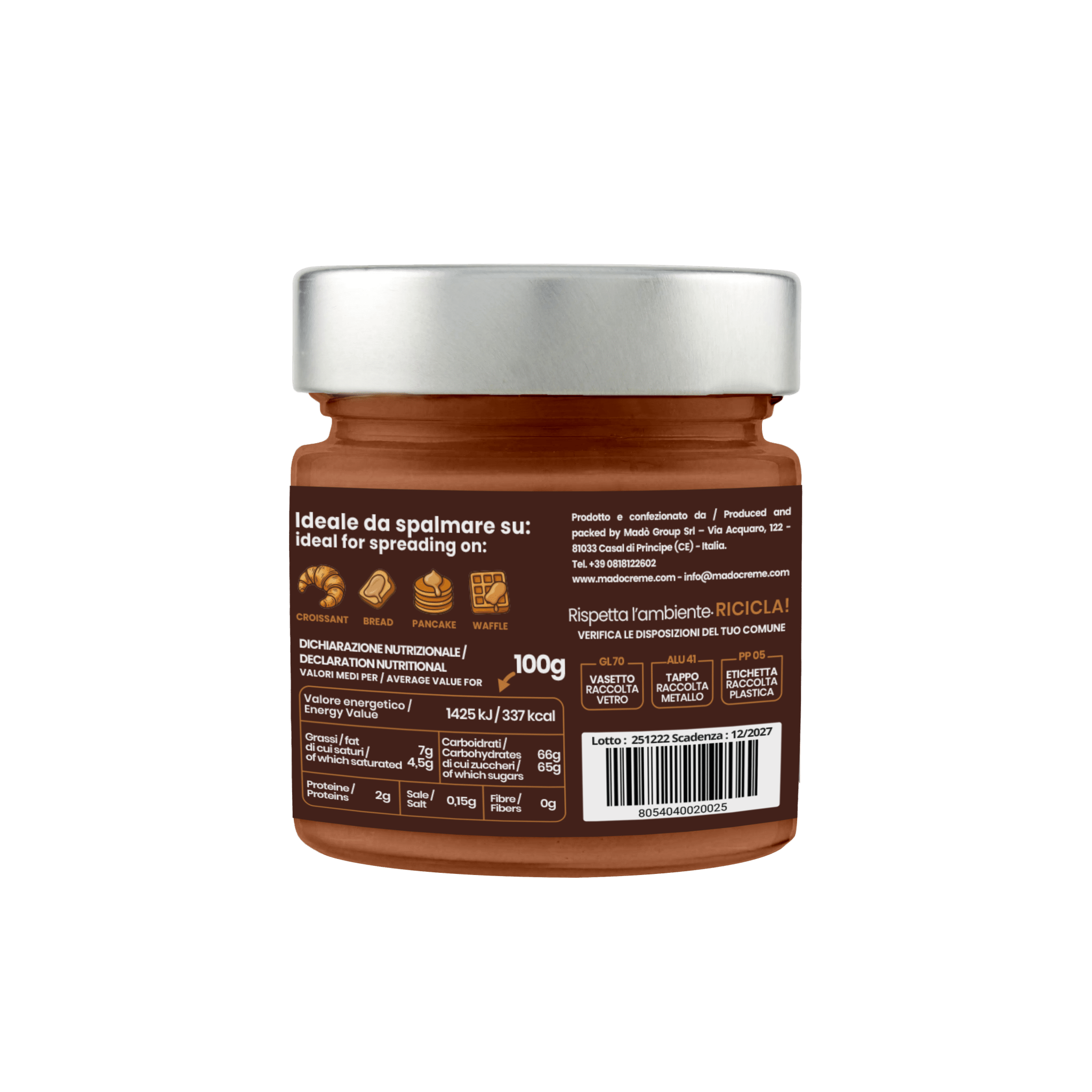 Crema spalmabile "Snik Caramel (dolce)" - Madò Creme