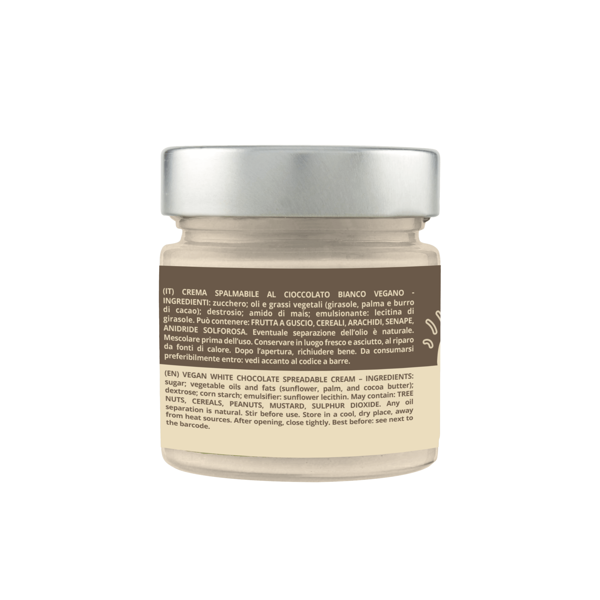 Crema spalmabile Vegana "Cioccolata bianca" - Madò Creme