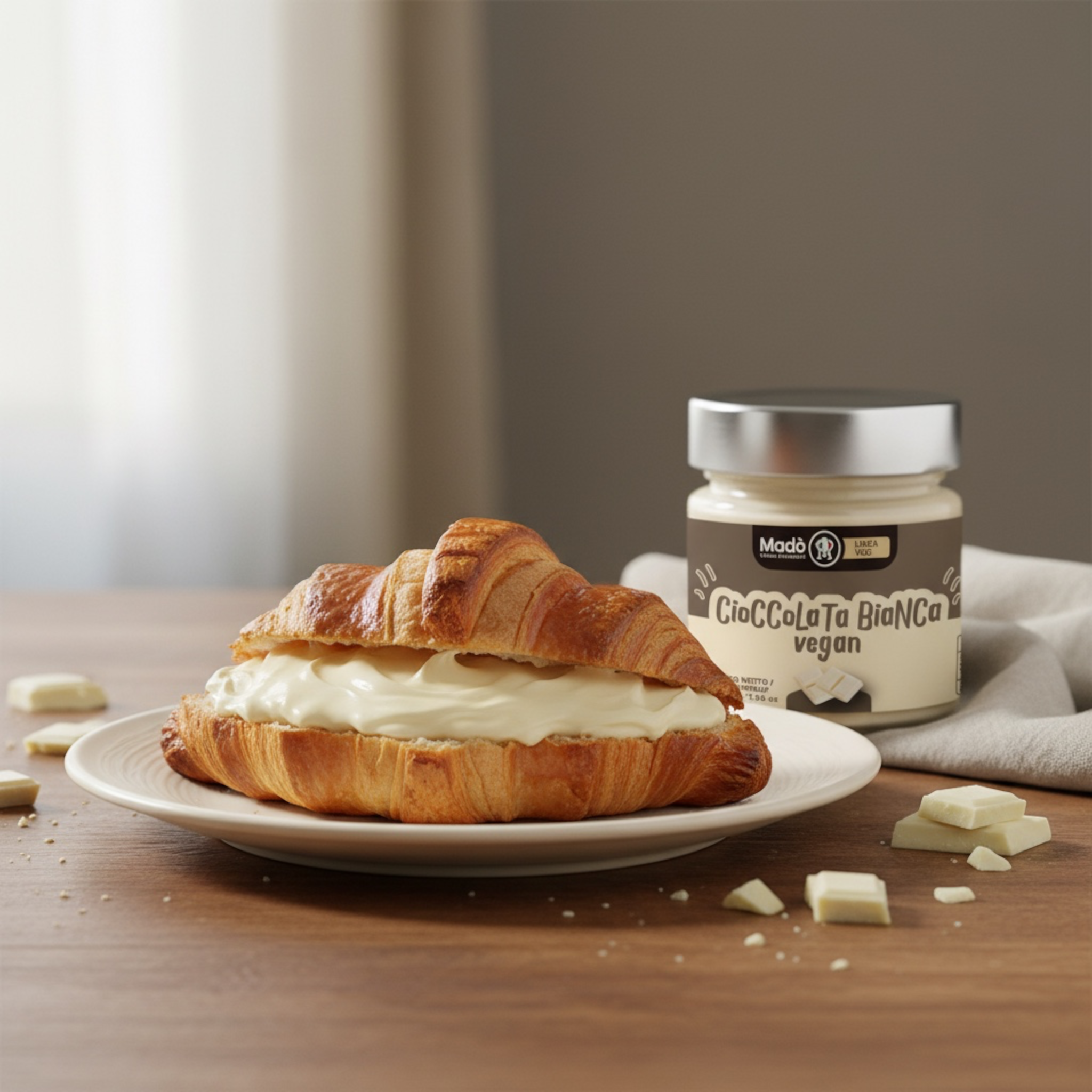 Crema spalmabile Vegana "Cioccolata bianca"