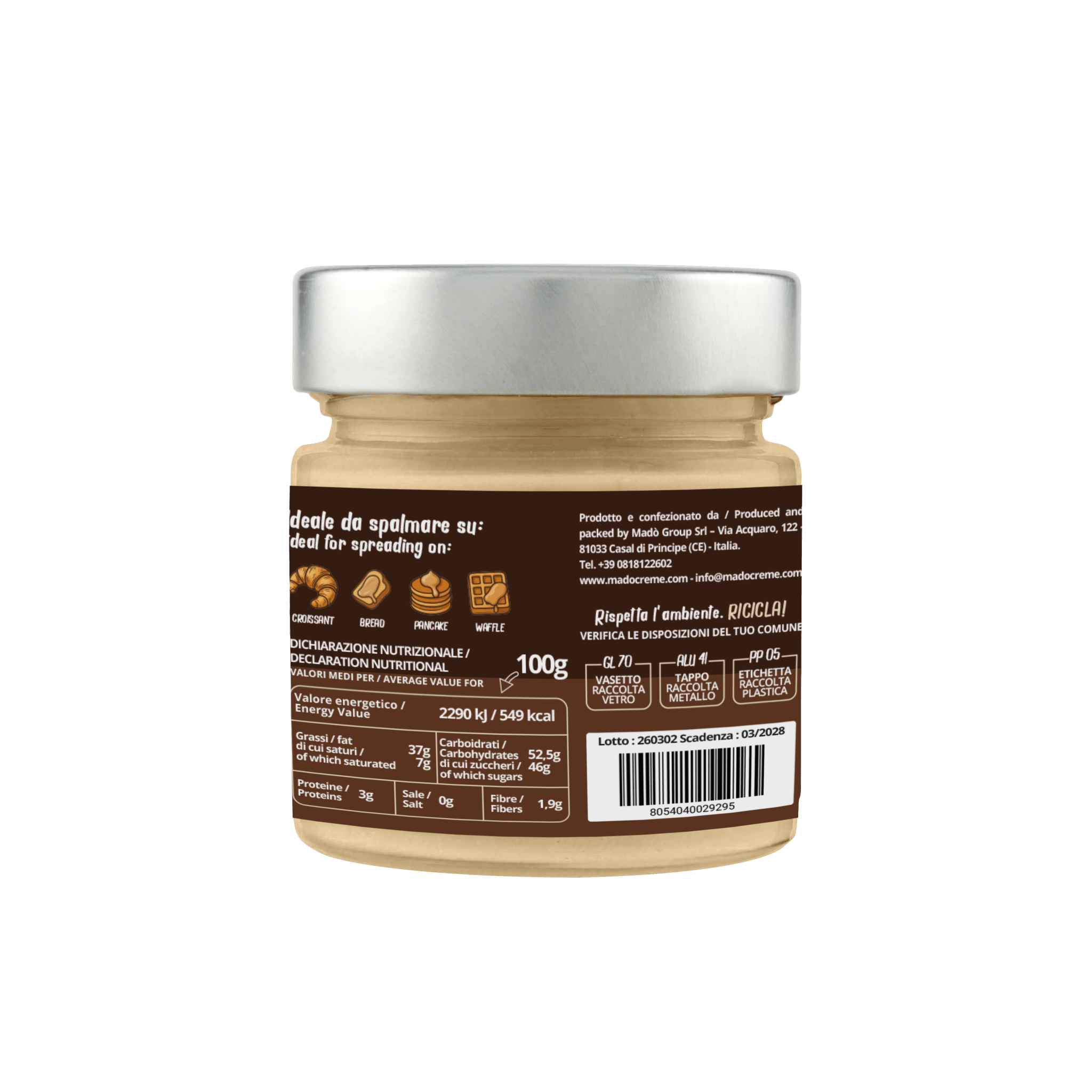 Crema spalmabile Vegana "Madò Ke Buena" - Madò Creme