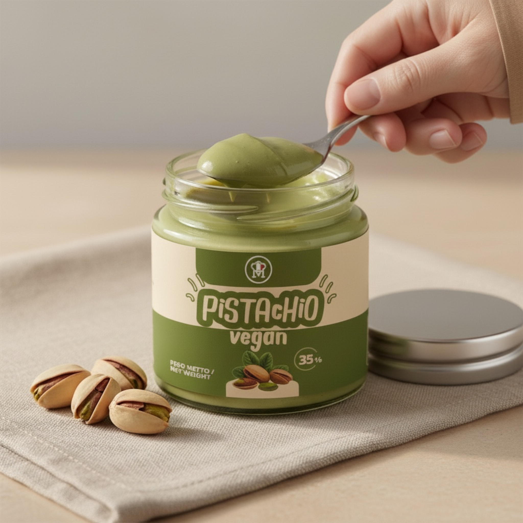 Crema spalmabile Vegana "Pistacchiello 35%"