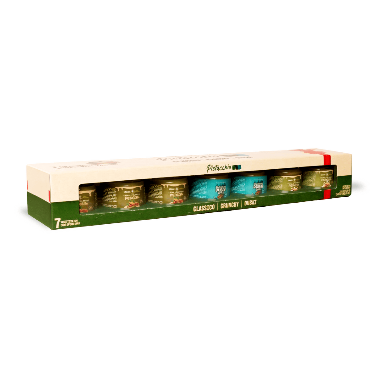 Kit da 7 "Pistacchio" - 7 mini vasetti da 30g - Madò Creme