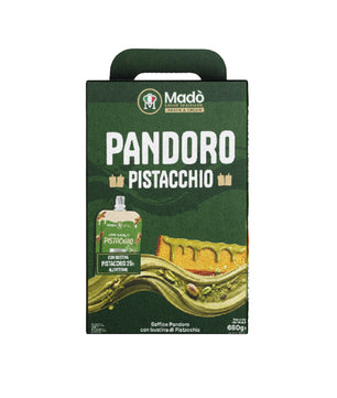 Pandoro Classico Madò con Bustina di Crema al Pistacchio - Madò Creme