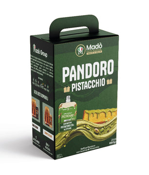 Pandoro Classico Madò con Bustina di Crema al Pistacchio - Madò Creme