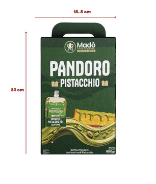 Pandoro Classico Madò con Bustina di Crema al Pistacchio - Madò Creme