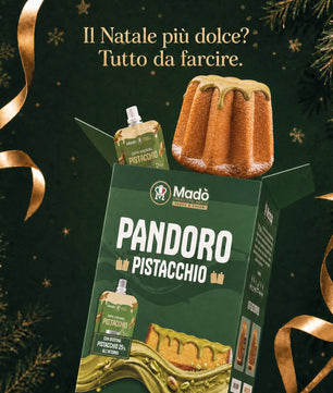 Pandoro Classico Madò con Bustina di Crema al Pistacchio - Madò Creme