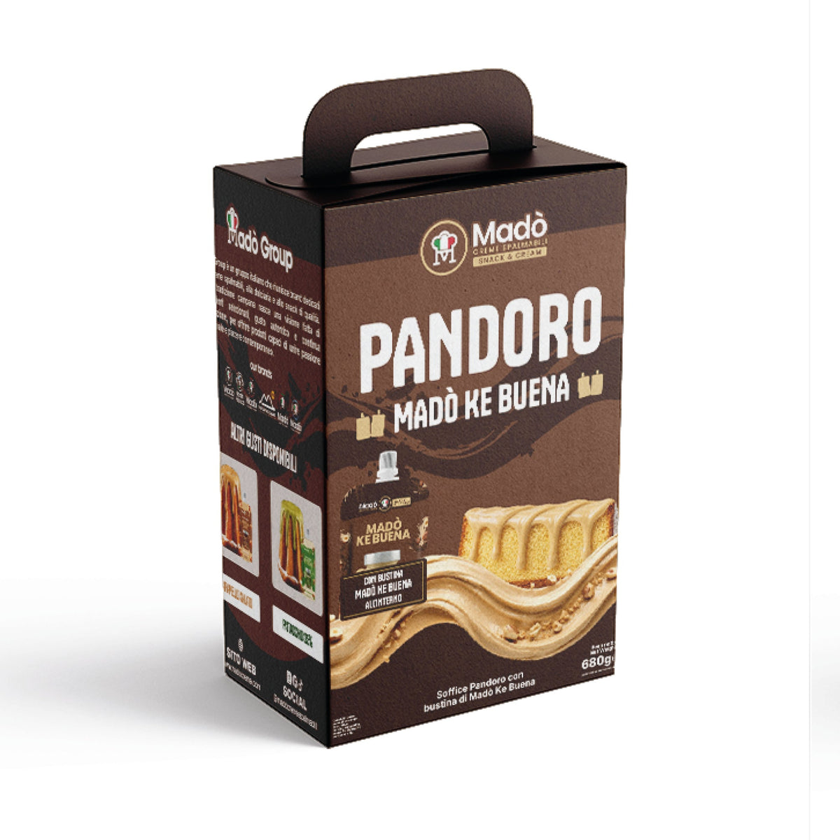 Pandoro Classico Madò con Bustina di Crema Ke Buena - Madò Creme