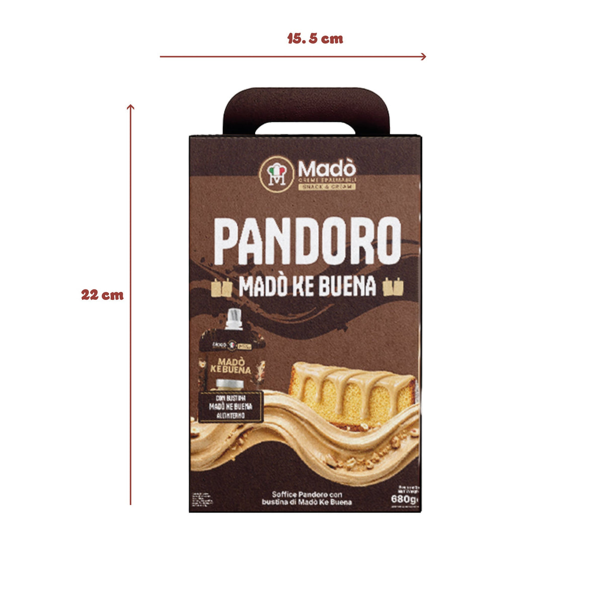 Pandoro Classico Madò con Bustina di Crema Ke Buena - Madò Creme