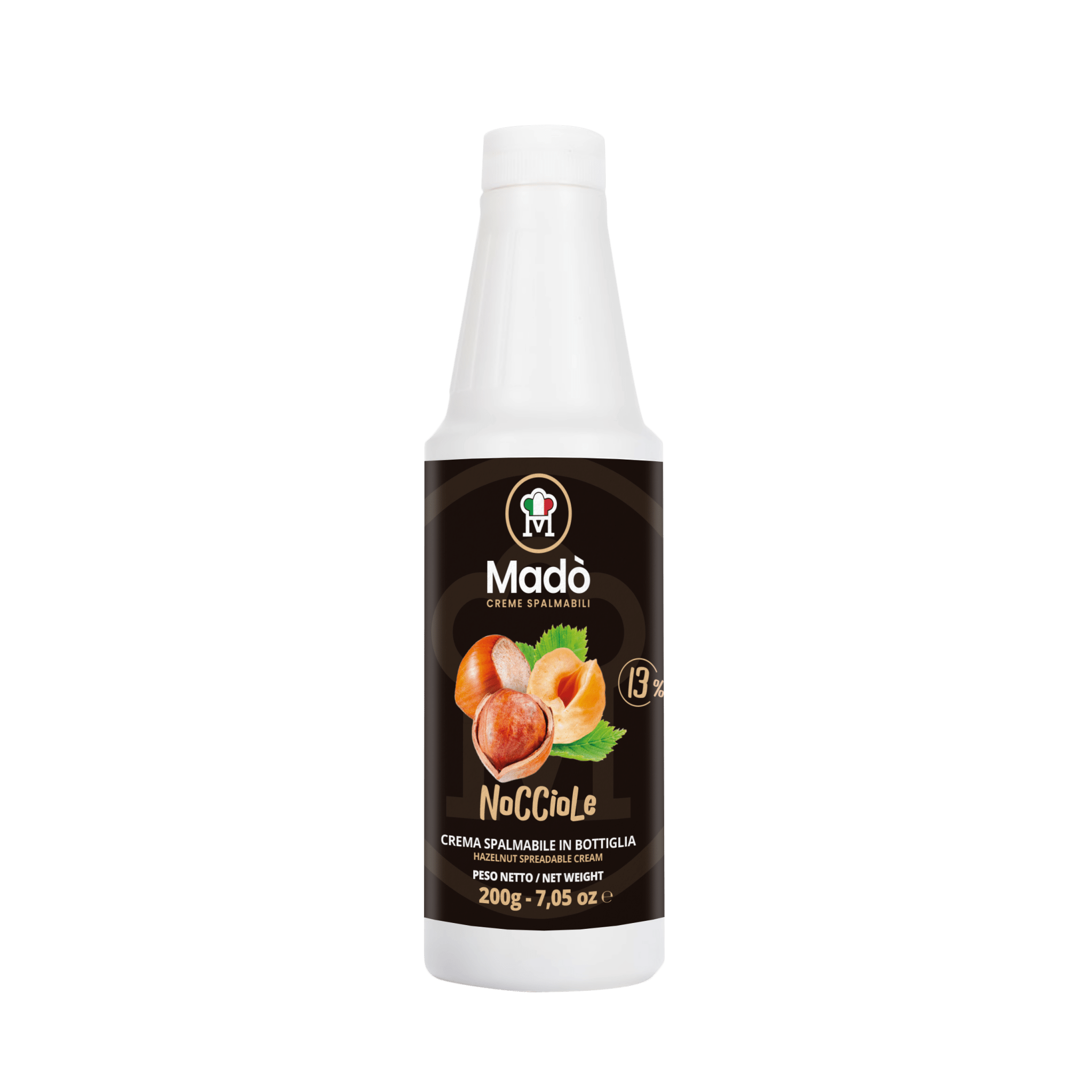 Topping di crema spalmabile "Nocciola" 13% - Madò Creme