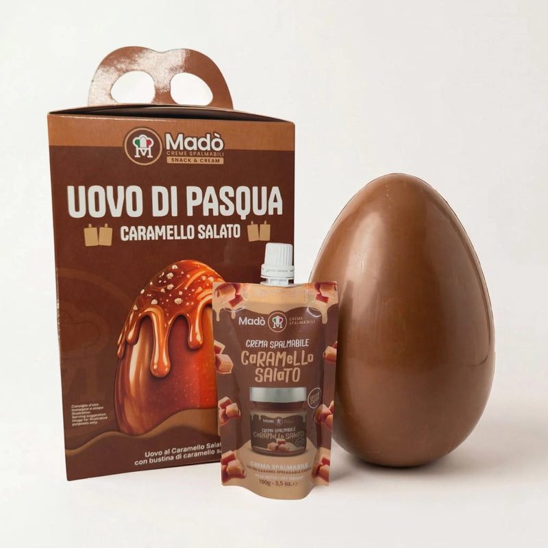 Uovo di Pasqua al Caramello Salato - Madò Creme