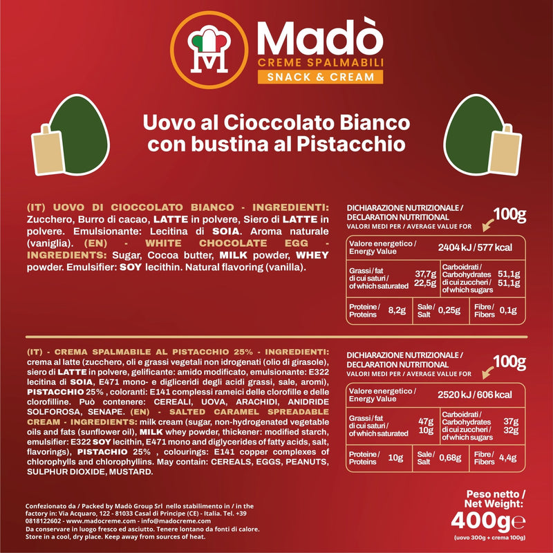 Uovo di Pasqua al Pistacchio - Madò Creme
